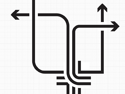 coLab Coworking Space | Wayfinding Concept arrows community coworking cross lines plus signage wayfinding weave