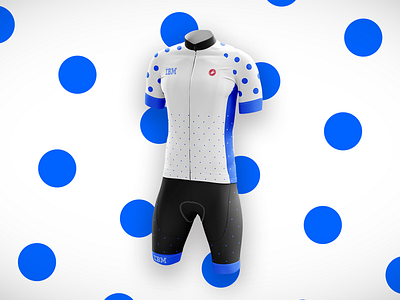 IBM cycling kit concept castelli cycling kom polka dots road bike tour de france