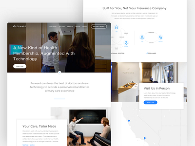 Forward landing page ui ux web design website