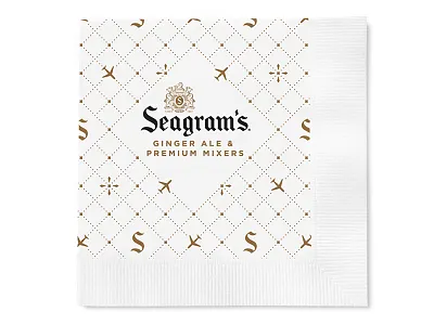 Flight Patterns airplane ale brand flight fly ginger mixer mockup napkin pattern