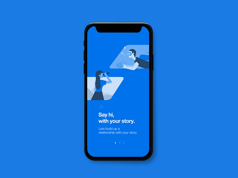 On boarding Animated animation boarding greeting