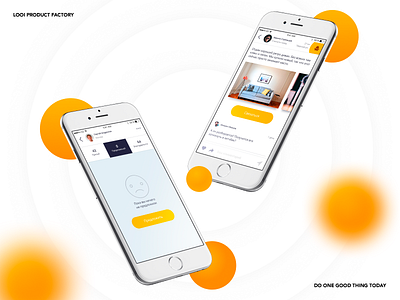 Dogood iOS app app appliaction factory ios looi orange ui