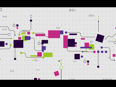 White Digital Logo Reveal after effects animation circuit computing demage digital fx glitch technology