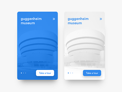 Daily UI #23 - Onboarding 23 art daily ui guggenheim museum new york onboarding tour