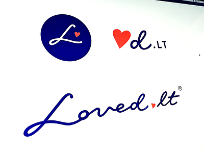 Loved.lt brand calligraphy custom handmade lettering script type visual.