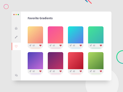 Daily UI | 044 — Food Menu 044 add daily favorite gradients ui