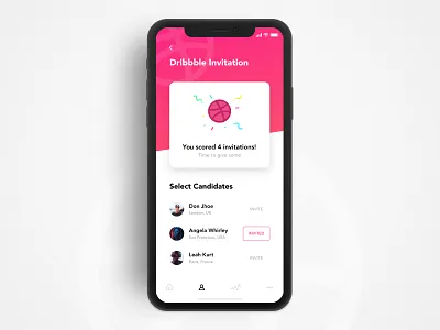 🏀 Dribbble Invitations x4 dribbble giveaway invitation invitations invite invites iphone ticket ui ux