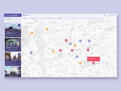 Travel Planner — UI Weekly Challenges-Season 02 / W [3/10] geolocation location planner travel travelplanner ui web