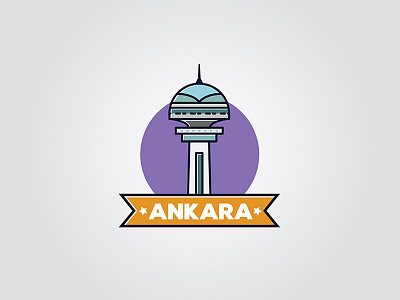 Ankara Landmark, Atakule ankara atakule capital city design illustration landmark tower turkey