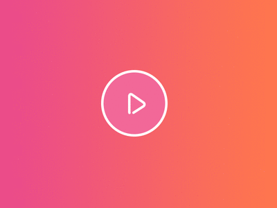 Play animation gif gradient icon animation minimalist motion graphics pink play