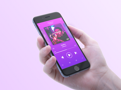 Day 009 - Music player gradient music musicplayer ui ux