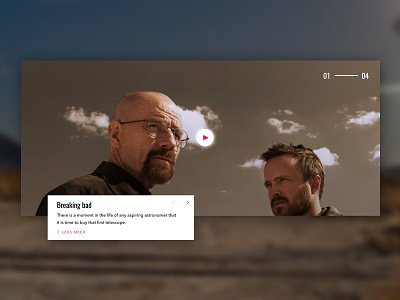 Media platform - slider media movie show streaming ui ux