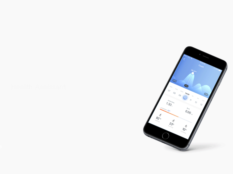 Health Management Assistant Animation ae animation appdesign app，ui concept mobile ps