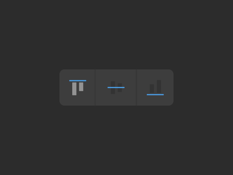 Alignment Button 2 /Animation alignment animation button icon motion