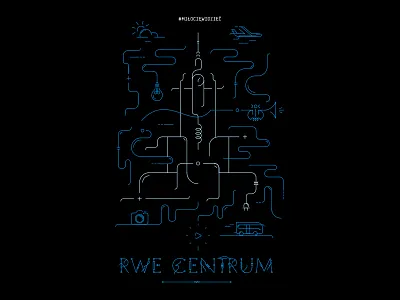 Palace of Culture and Science key visual design electricity energy innogy key visual palac rwe vector warsaw