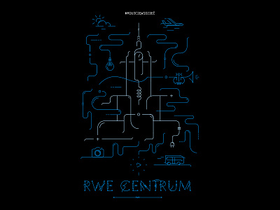 Palace of Culture and Science key visual design electricity energy innogy key visual palac rwe vector warsaw