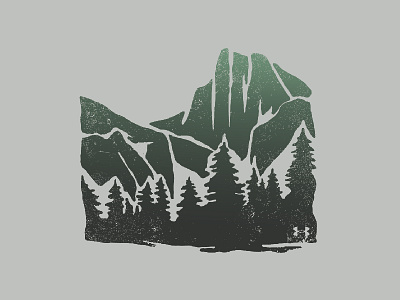 Yosemite-Inspired hand drawn illustration mountains national park nature outdoor outdoor lifestyle the great outdoors under armour woods