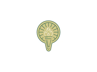 UAB Libraries Spirit Mark education flame gold icon library light logo torch uab