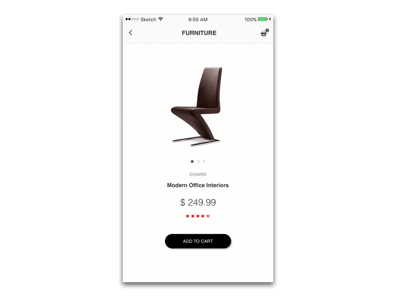 Swipe Chairs app buy chairs ios swipe