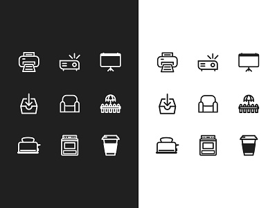 CSI unique icon set fun graphics icons illustration line work minimalist ui unique ux