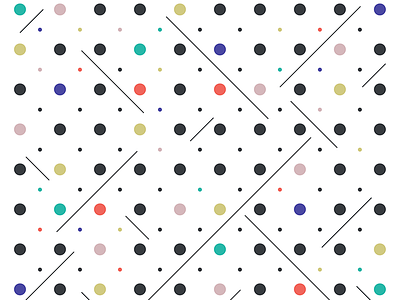 Dots & Diagonals circle color diagonal dots illustration lines pattern