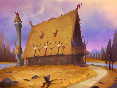 Russian Fantasy Environment Design environment illustration fantasy russian storyboard visual development