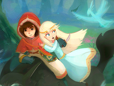 Wolf Storyboard animation digital fantasy illustration visual development