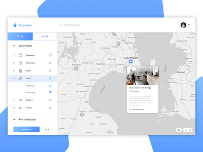 Travel Planner — UI Weekly Challenges-Season 02 / W [3/10] interactive planner sketch travel trip ui ux web weekly ui