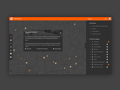 Travel Planner - UI Weekly Challenge s02w03 map planner travel ui ux web weeklyui