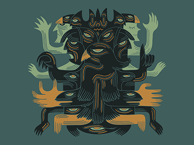 "Brothers" artwork for Collective Arts Brewing IPA#4 cecilwarnerart collectivearts collectiveartsbrewing toyhandscreate