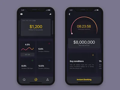 Financial app 1.0 app bank banking budget business card cards graph payments transaction ui ux