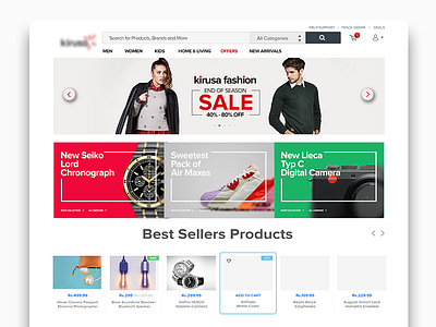 Ecommerce Landing Page Freebie ecommerce freebie ui ux