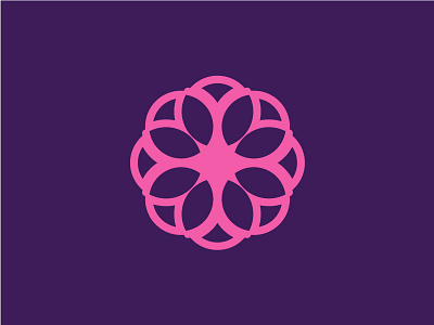 Isotype flower of life graphicdesign isotype logotype pink