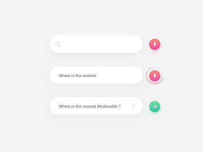 Daily UI - 022 Search button daily ui dailyui design challenge interaction search simple ui ux voice voice control voice search