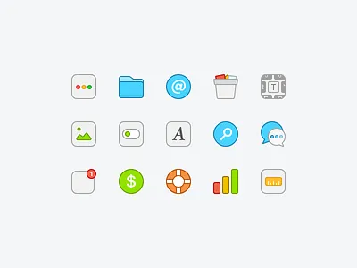 Icon practice detail icon iconography set system icon