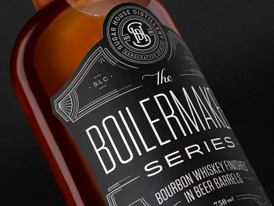 Boilermaker branding illustration lettering monogram packaging typography