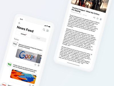 TinyReader app ios iphone x ui