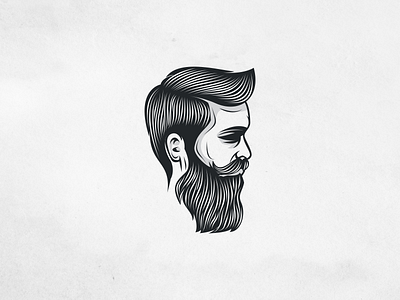 Beard Man FORSALE beard black brand fedora icon illustration logo man mask negative shadow texture vintagezine