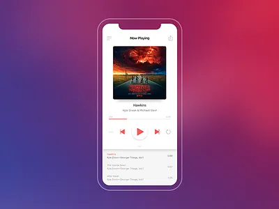Music Player - Daily UI #009 app dailyui music music player player ui uiux
