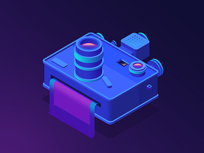 camera 2.5d 3d dark illustration