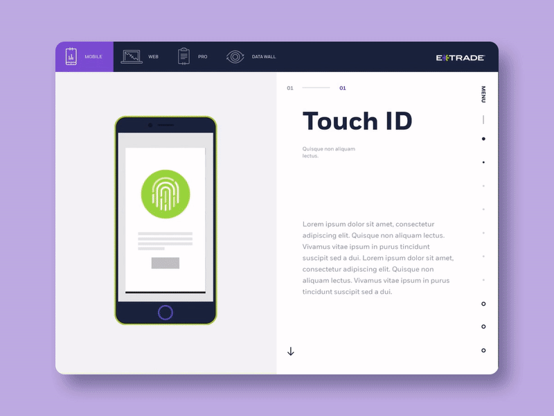 App section transition app design infographics motion transition ui vector web website