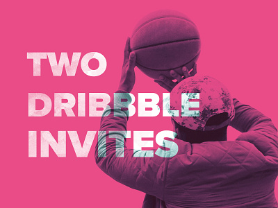 2 Dribble Invites draft dribbble invitation invite