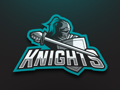 Knight eSports Logo | Knight Mascot Logo armour army esports gaming knight logo mascot premade readymade soldier sports