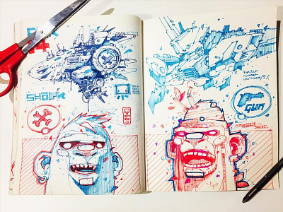 Sketchbook Page character design doodle drawing illustration sketch sketchbook sketches