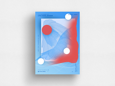 Fraction abstract art blue daily fraction gradient graphic orange poster postereveryday riangle