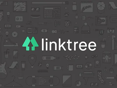 linktree branding design graphic identity lettering logo