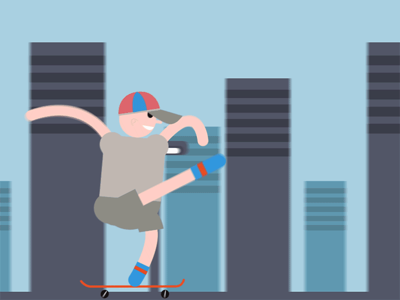 Skate Boy animation motion design motion graphic skate boy