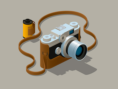 Camera camera film illustration vintage