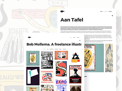 Bob Mollema - Illustrator / Graphic Designer graphic designer illustrator ui ux webdesign website