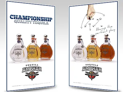 Ambhar Tequila Display Ad advertising graphic design ooh